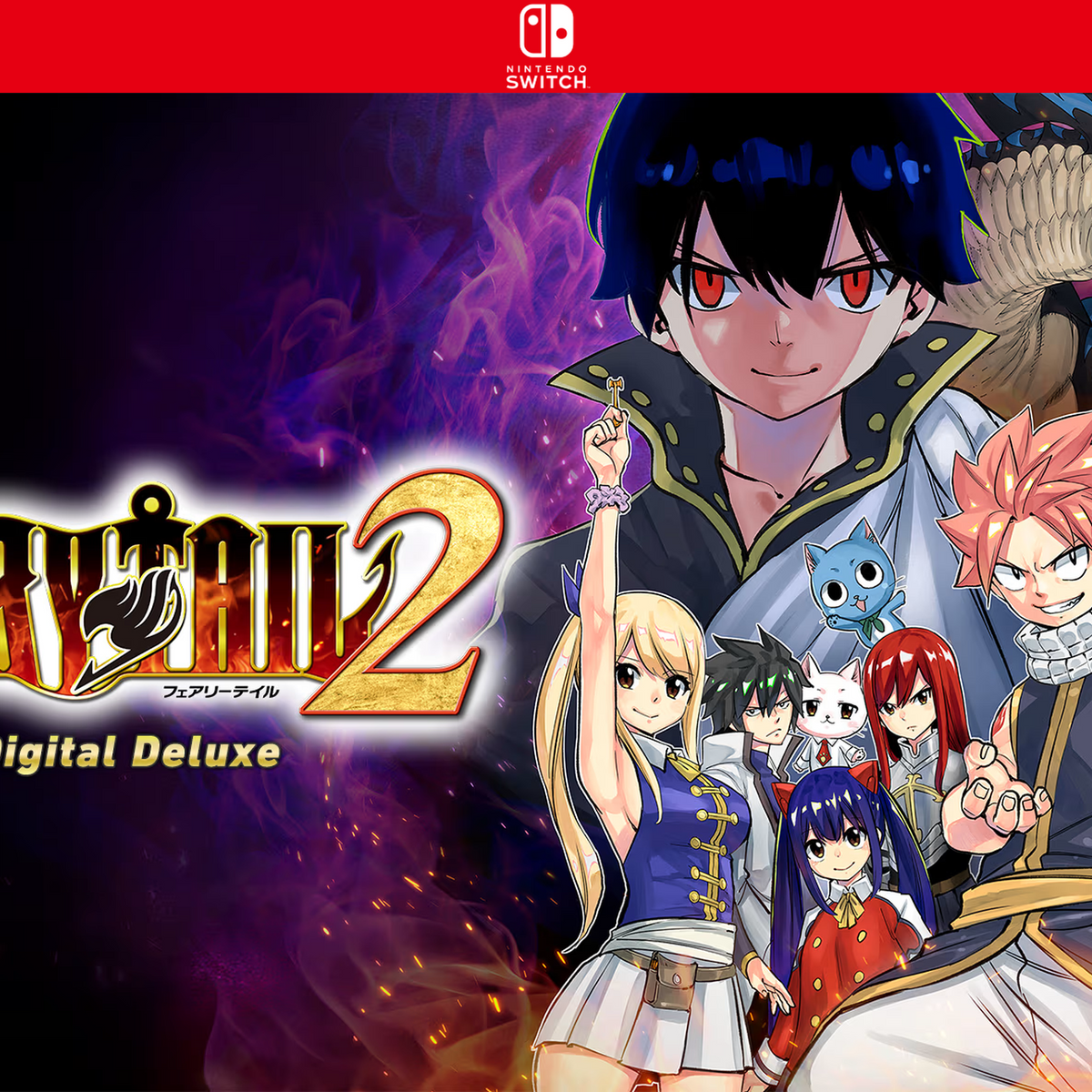 Carátula de FAIRY TAIL 2 Digital Deluxe - Nintendo Switch