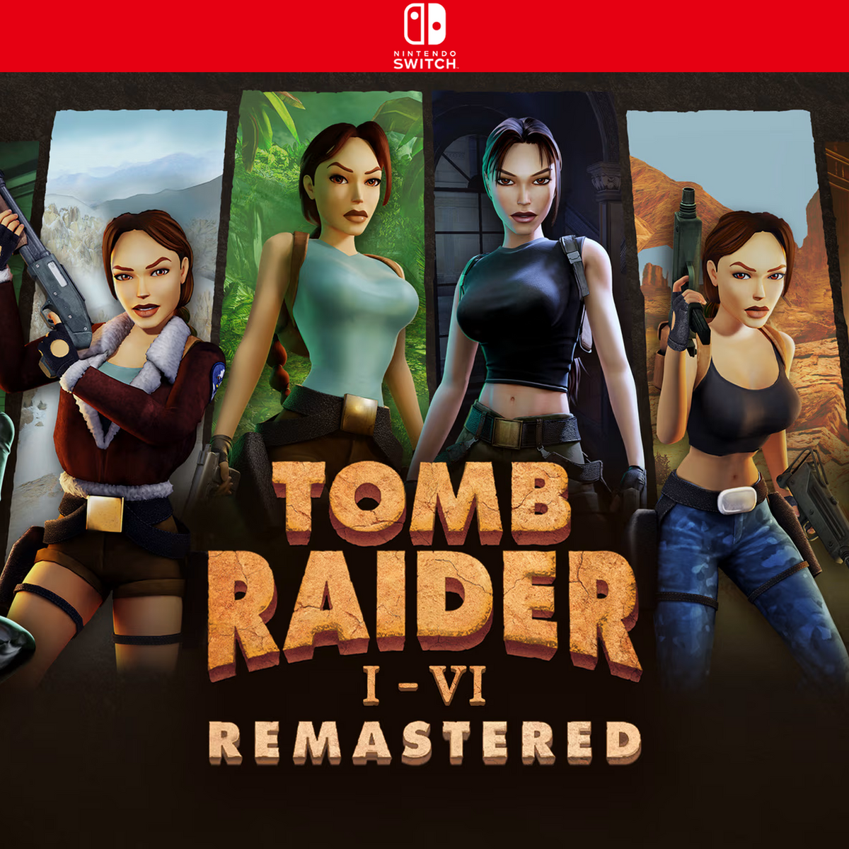 Carátula de Tomb Raider I-VI Remastered - Nintendo Switch
