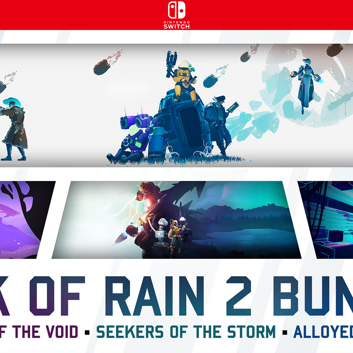 Carátula de Risk of Rain 2 + Survivors of the Void + Seekers of the Storm + Alloyed Collective Bundle - Nintendo Switch