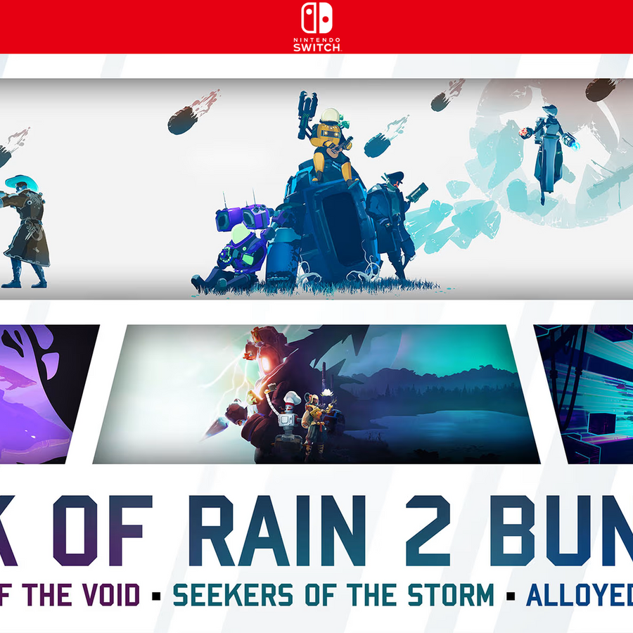 Carátula de Risk of Rain 2 + Survivors of the Void + Seekers of the Storm + Alloyed Collective Bundle - Nintendo Switch