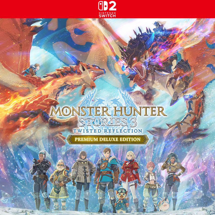 Carátula de Monster Hunter Stories 3: Twisted Reflection Premium Deluxe Edition - Nintendo Switch 2