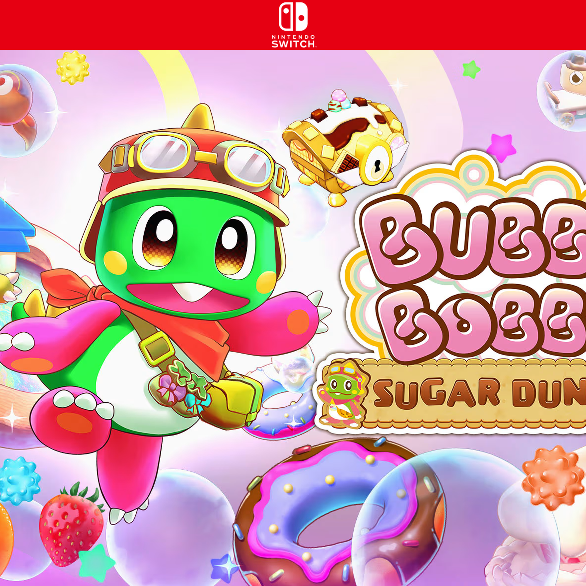 Carátula de BUBBLE BOBBLE Sugar Dungeons Boosted - Nintendo Switch