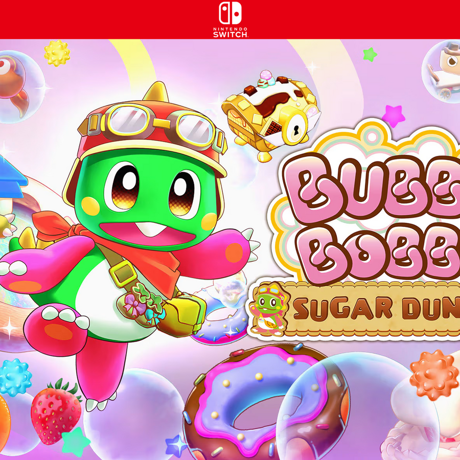 Carátula de BUBBLE BOBBLE Sugar Dungeons Boosted - Nintendo Switch