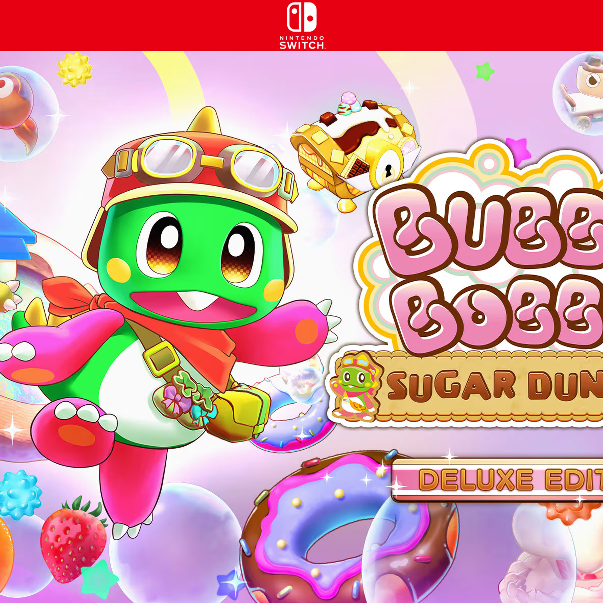 Carátula de BUBBLE BOBBLE Sugar Dungeons Boosted Deluxe Edition - Nintendo Switch