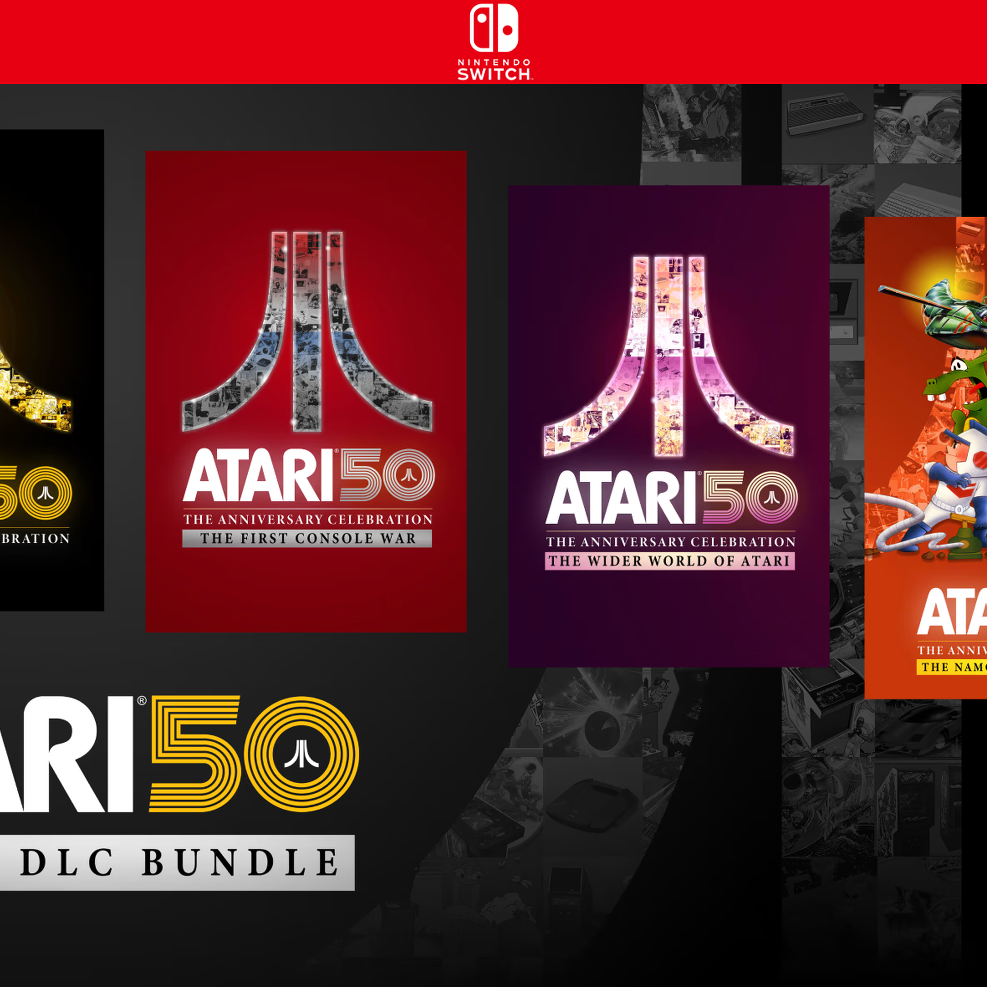 Carátula de Atari 50: Game + DLC Bundle - Nintendo Switch
