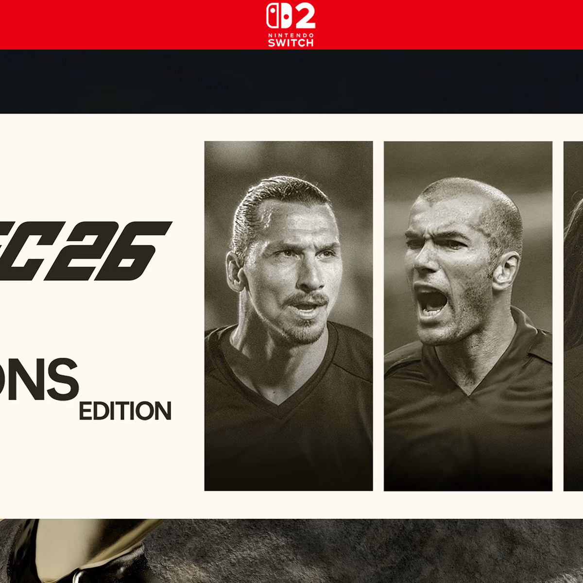 Carátula de EA SPORTS FC 26 ICONS Edition - Nintendo Switch 2