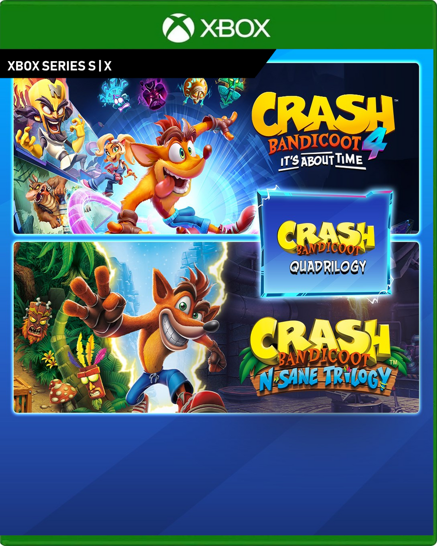 Carátula de Crash Bandicoot - Quadrilogy Bundle - Xbox Series X|S