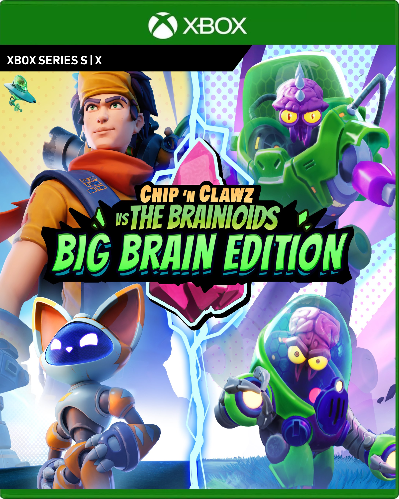 Carátula de Chip n Clawz vs. The Brainioids - Big Brain Edition - Xbox Series X|S