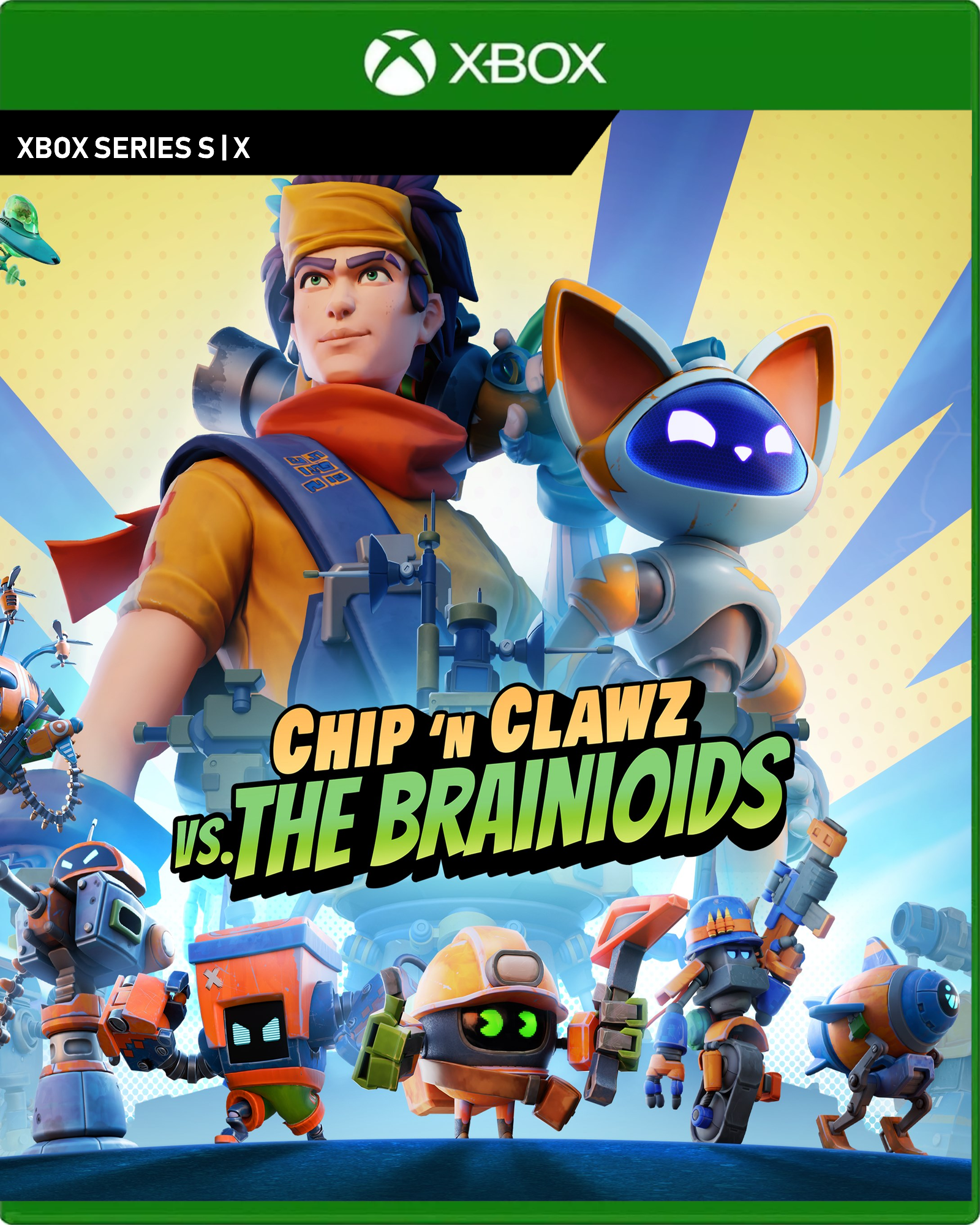 Carátula de Chip n Clawz vs. The Brainioids - Xbox Series X|S