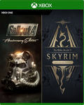 Carátula de The Elder Scrolls V: Skyrim Anniversary Edition + Fallout 4: Anniversary Edition Bundle - Xbox One