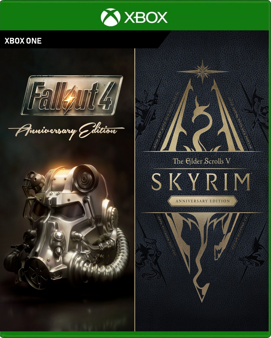 Carátula de The Elder Scrolls V: Skyrim Anniversary Edition + Fallout 4: Anniversary Edition Bundle - Xbox One