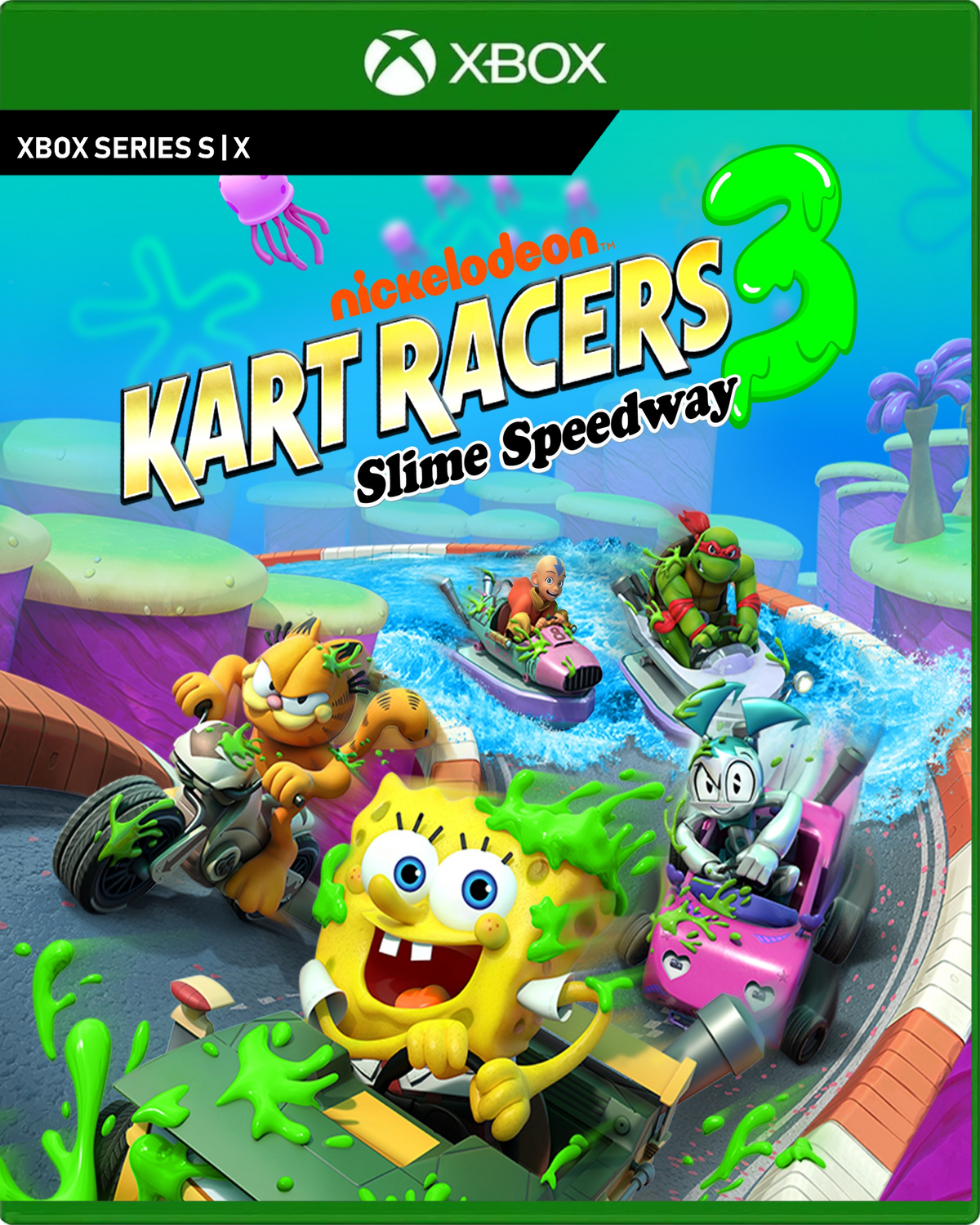 Carátula de Nickelodeon Kart Racers 3: Slime Speedway - Xbox Series X|S
