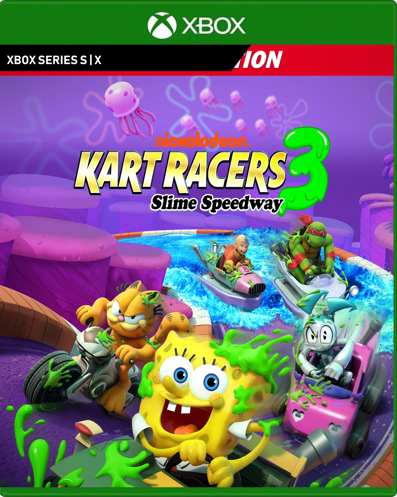 Carátula de Nickelodeon Kart Racers 3: Slime Speedway Turbo Edition - Xbox Series X|S