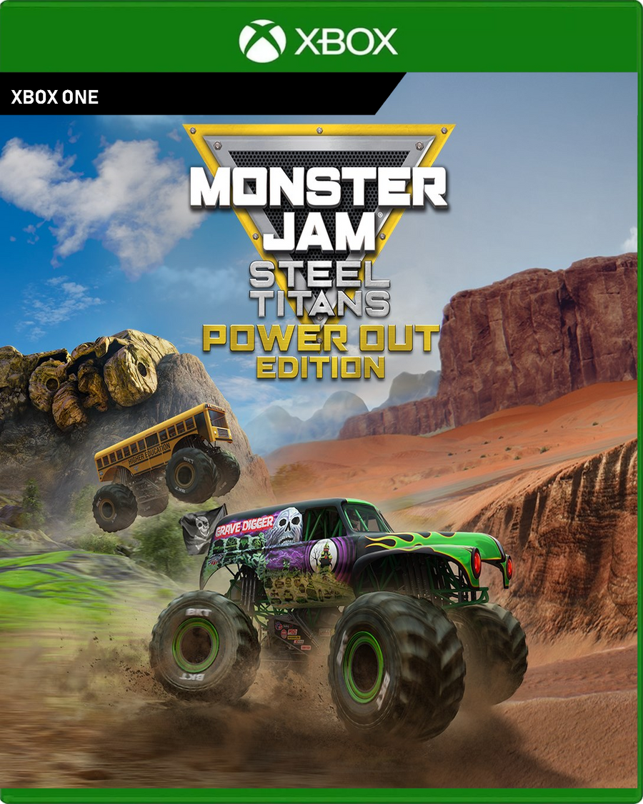 Carátula de Monster Jam Steel Titans Power Out Bundle - Xbox One