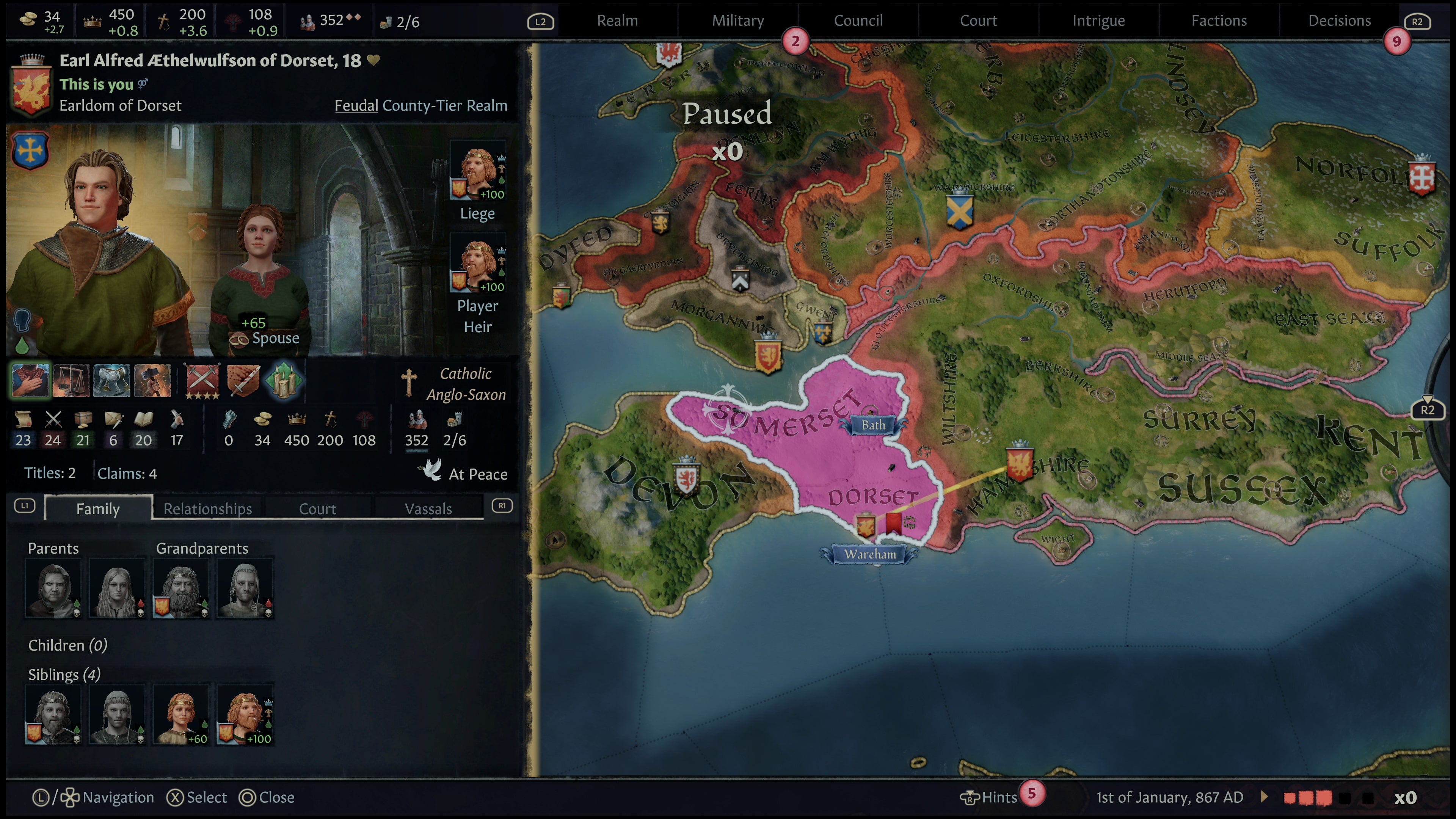 Captura de juego de Crusader Kings III: Royal Edition - PS5 - imagen 3