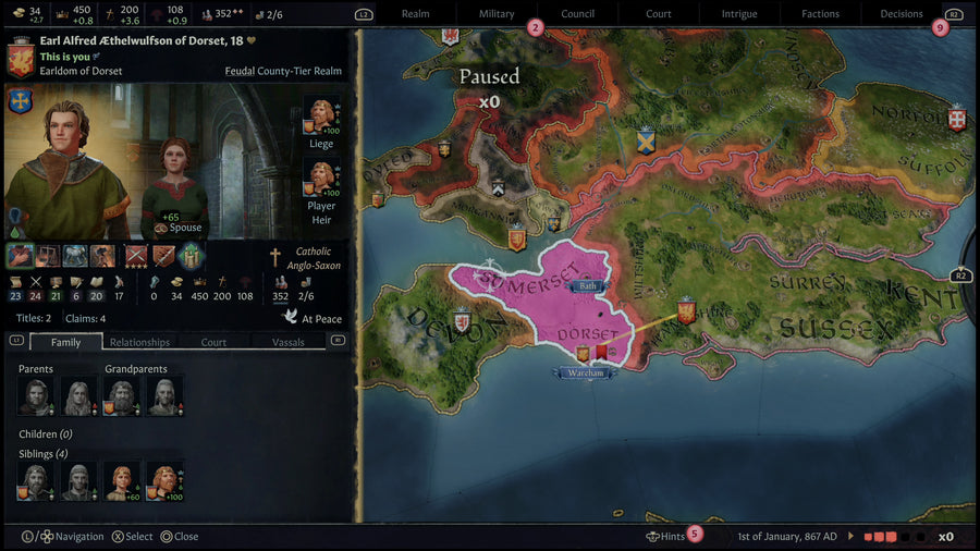 Captura de juego de Crusader Kings III: Royal Edition - PS5 - imagen 3