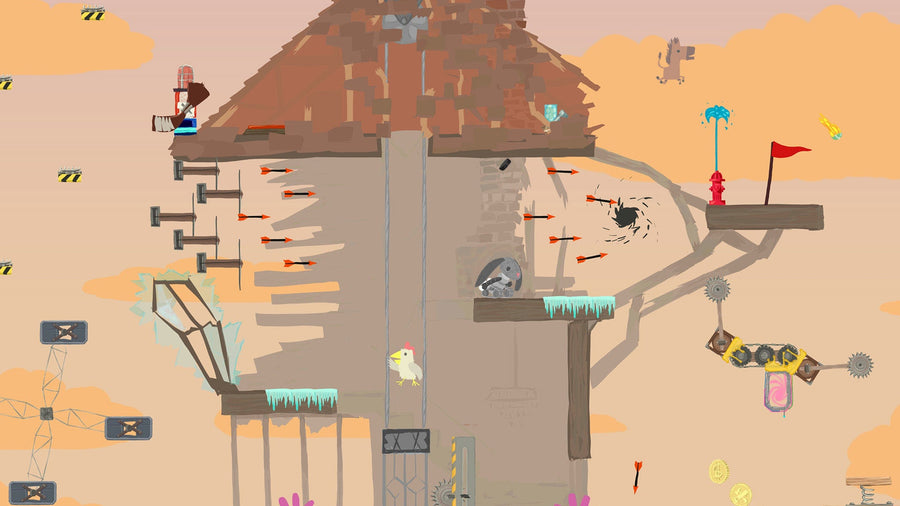 Captura de juego de Ultimate Chicken Horse - PS4 - imagen 3