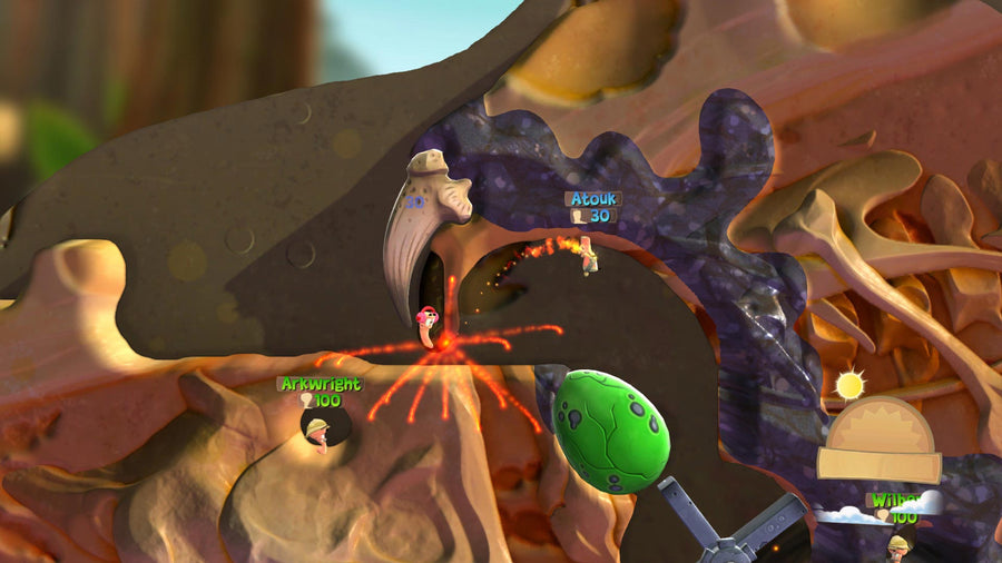 Captura de juego de Worms Battlegrounds - PS4 - imagen 3