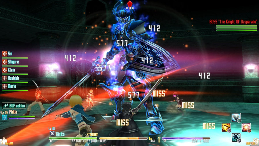 Captura de juego de Sword Art Online Re: Hollow Fragment - PS4 - imagen 4