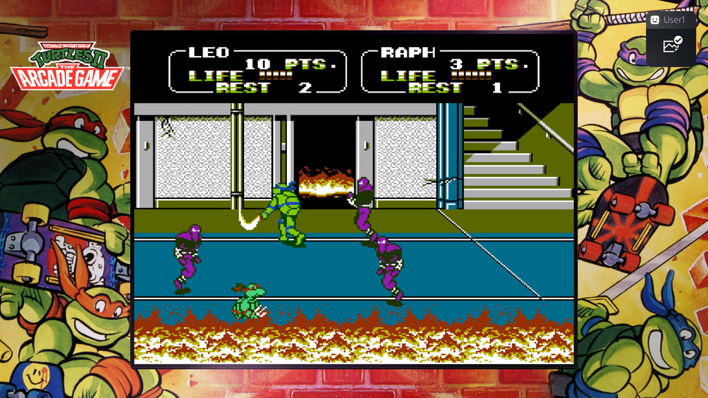 Captura de juego de Teenage Mutant Ninja Turtles: The Cowabunga Collection - PS5 - imagen 5