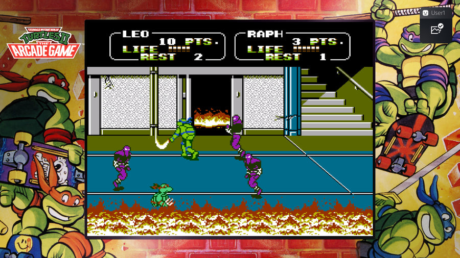Captura de juego de Teenage Mutant Ninja Turtles: The Cowabunga Collection - PS5 - imagen 5