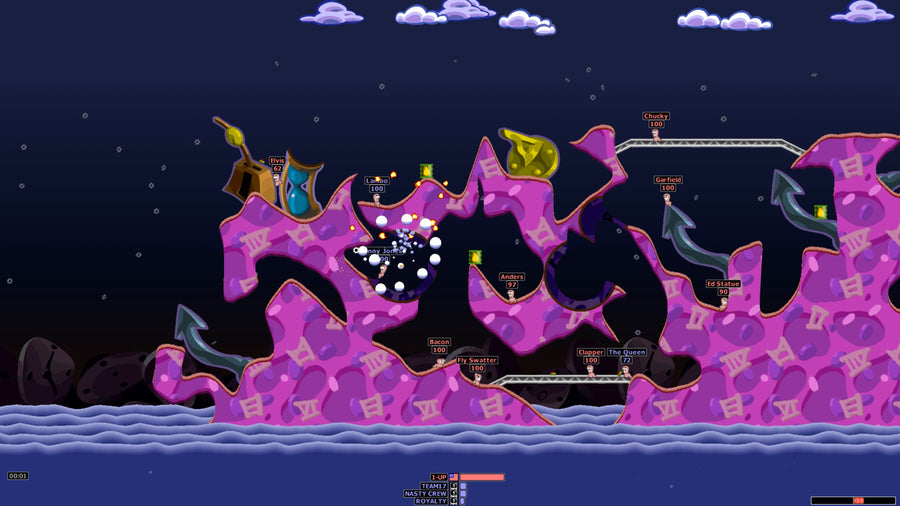 Captura de juego de Worms Armageddon: Anniversary Edition - PS5 - imagen 4