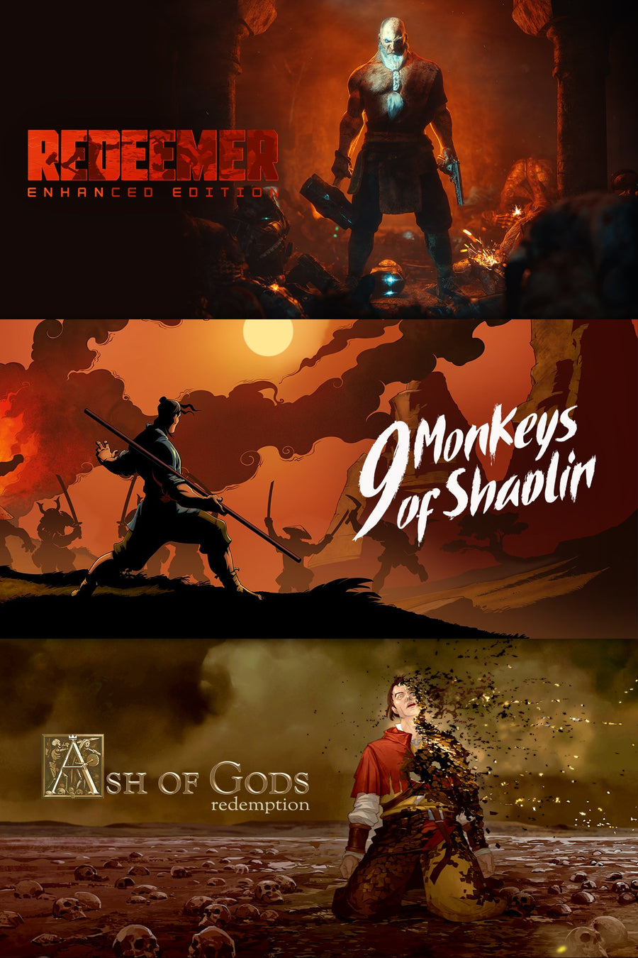 Captura de juego de 9 Monkeys of Shaolin + Ash of Gods + Redeemer: Bundle - Xbox Series X|S - imagen 2