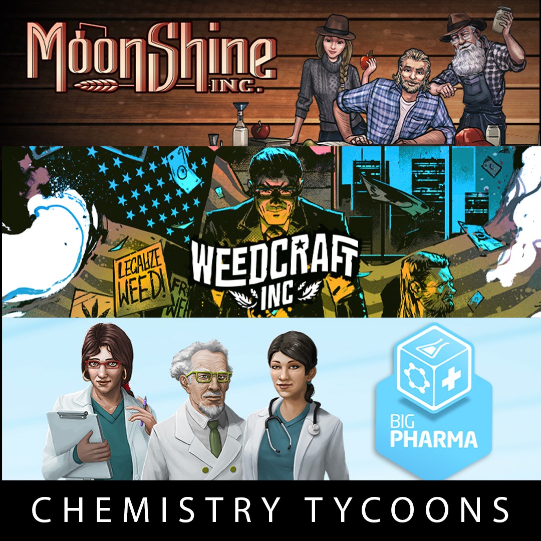 Captura de juego de Weedcraft Inc + Moonshine Inc + Big Pharma - Chemistry Tycoons Bundle - Xbox Series X|S - imagen 1