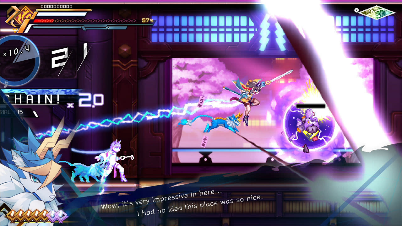 Captura de juego de Azure Striker Gunvolt Trilogy Enhanced - Nintendo Switch - imagen 3