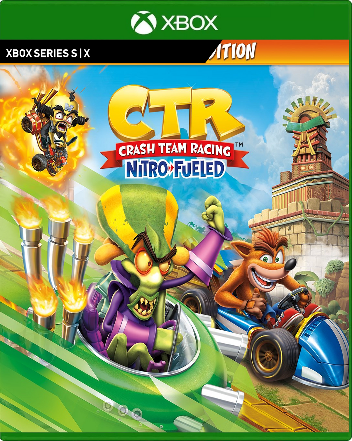 Carátula de Crash Team Racing Nitro-Fueled - Nitros Oxide Edition - Xbox Series X|S