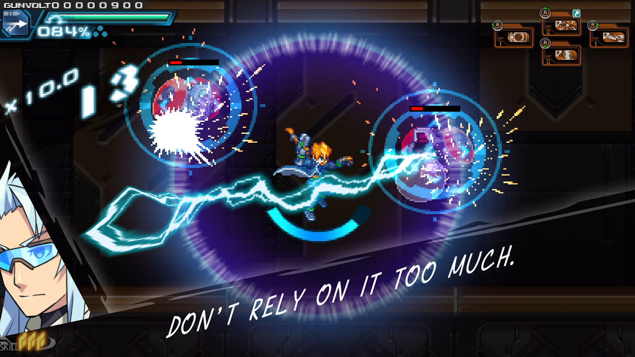 Captura de juego de Azure Striker Gunvolt Trilogy Enhanced - Nintendo Switch - imagen 1