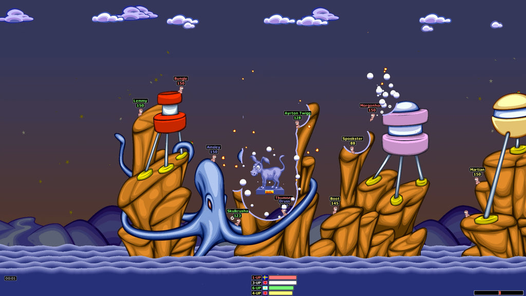 Captura de juego de Worms Armageddon: Anniversary Edition - PS5 - imagen 2