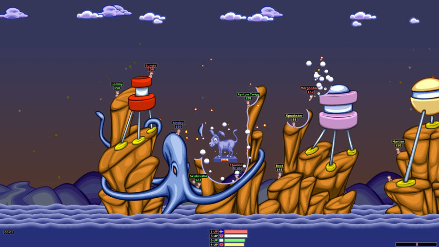 Captura de juego de Worms Armageddon: Anniversary Edition - PS5 - imagen 2