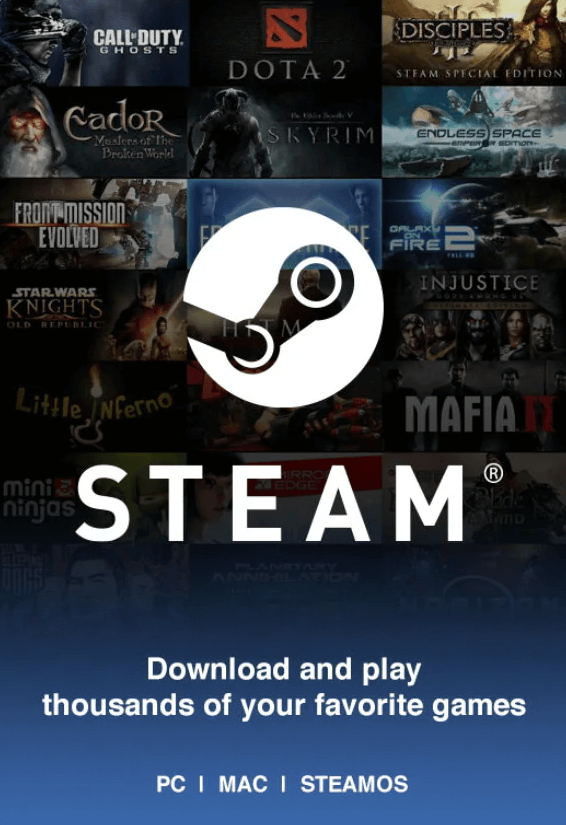 Gift Card Steam EUR 30 - Europa