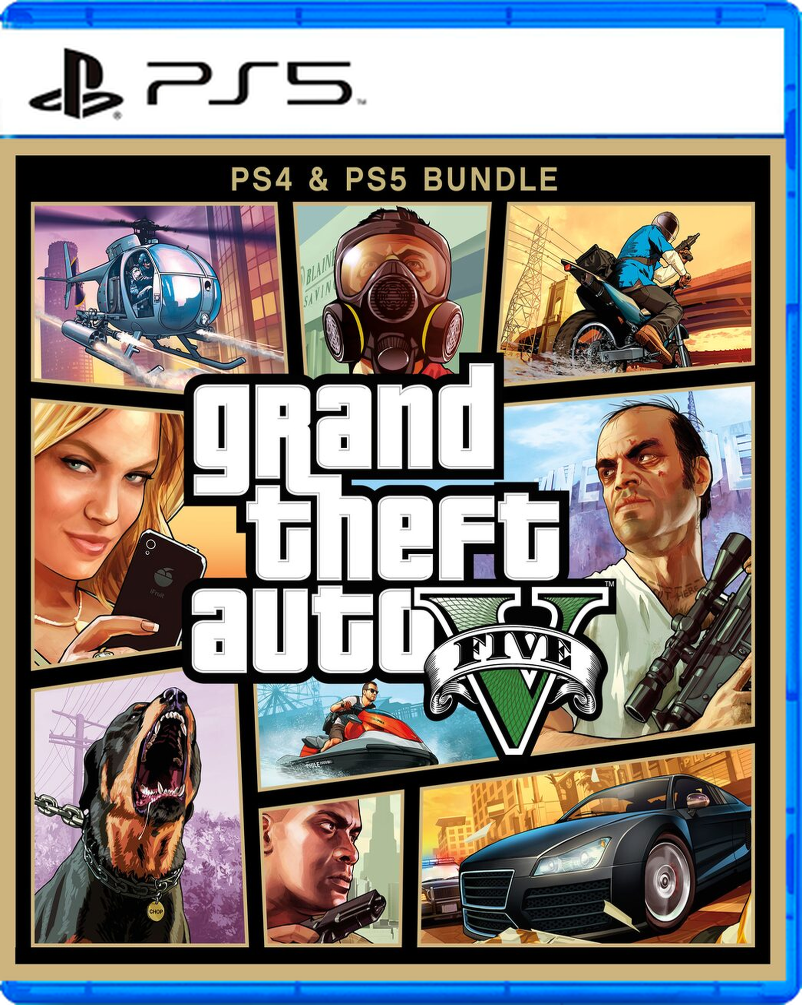 Carátula de Grand Theft Auto V - PS5