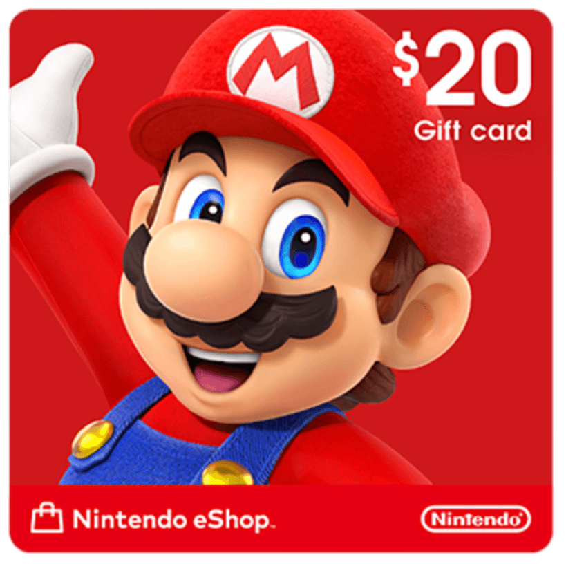 $20 Nintendo Gift Card EEUU