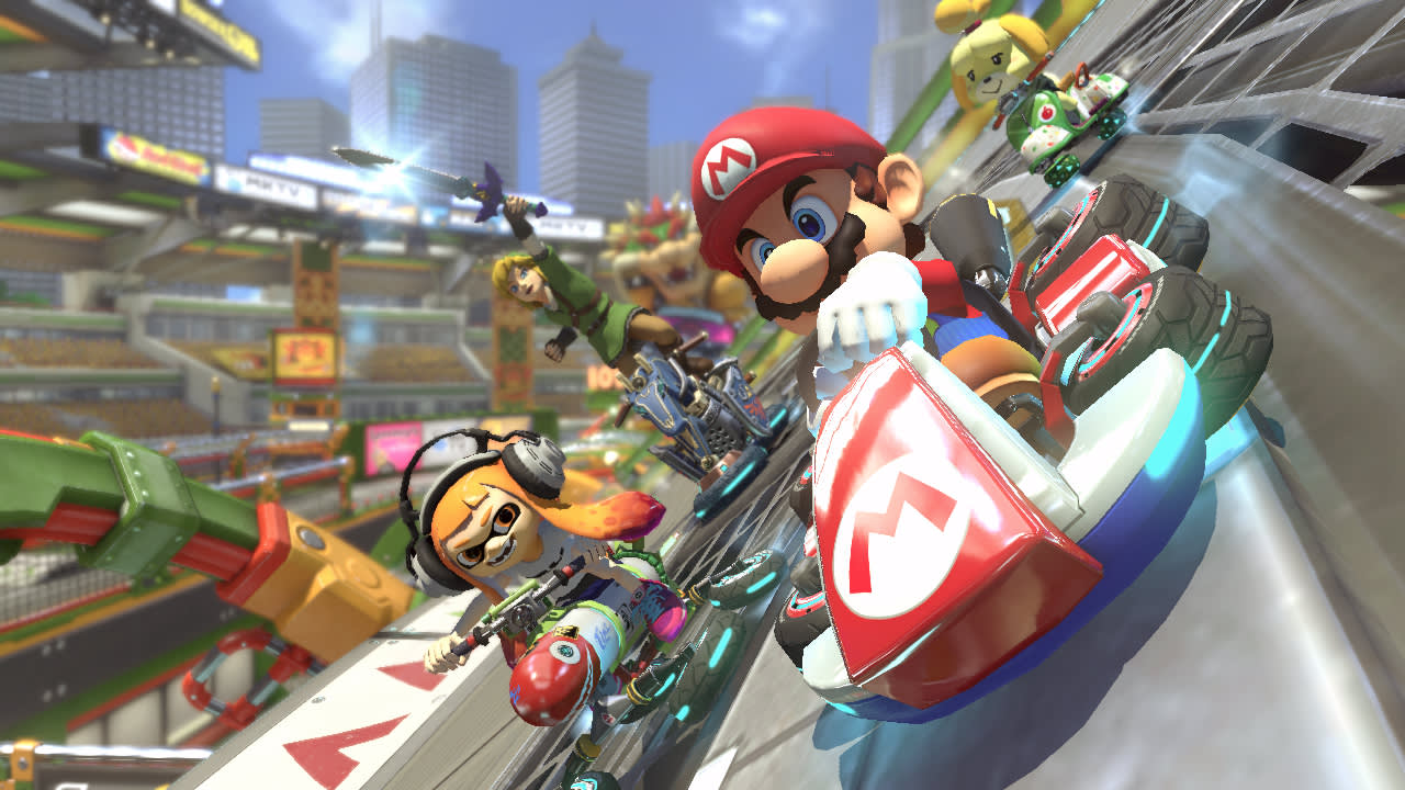 Captura de juego de Mario Kart 8 Deluxe Bundle (Game + Booster Course Pass) - Nintendo Switch - imagen 1
