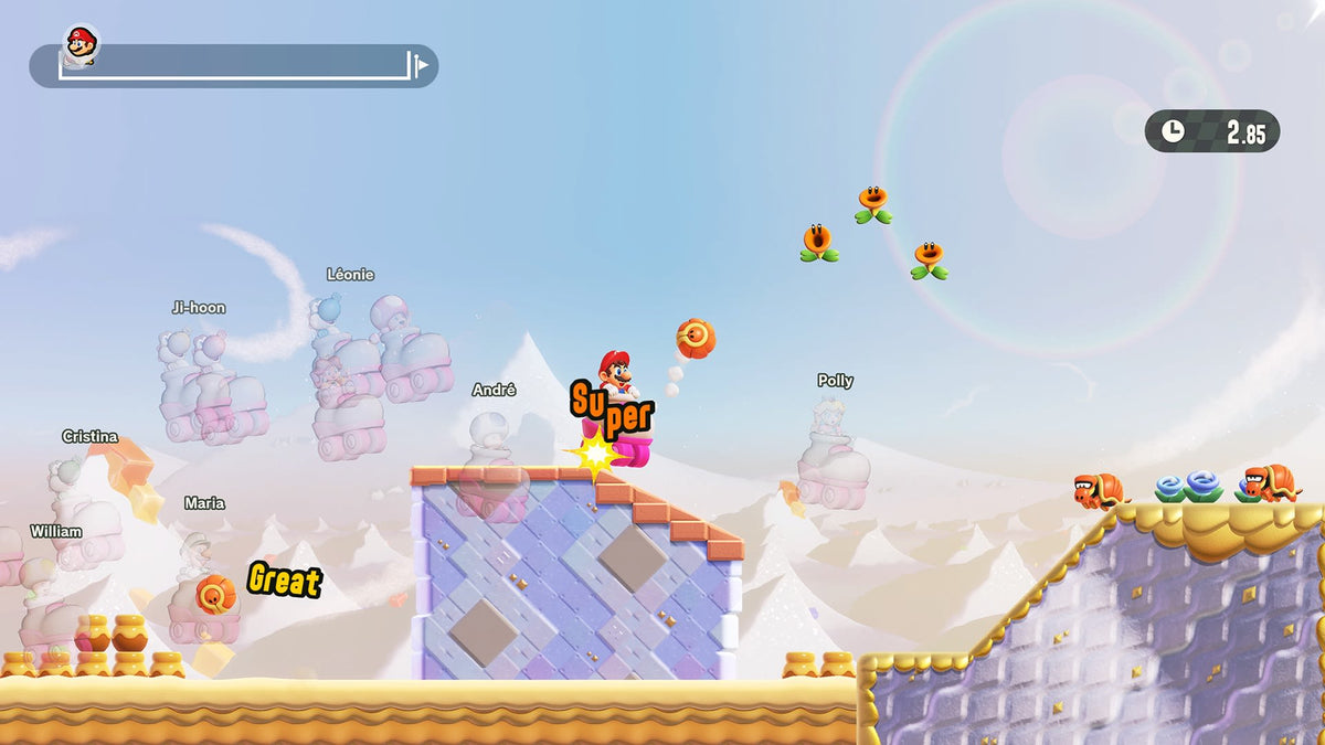 Captura de juego de Super Mario Bros. Wonder – Nintendo Switch 2 Edition + Meetup in Bellabel Park - Nintendo Switch 2 - imagen 3
