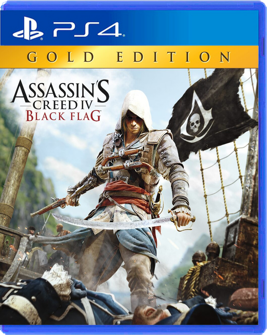 Carátula de Assassins CreedIV Black Flag Gold Edition - PS4