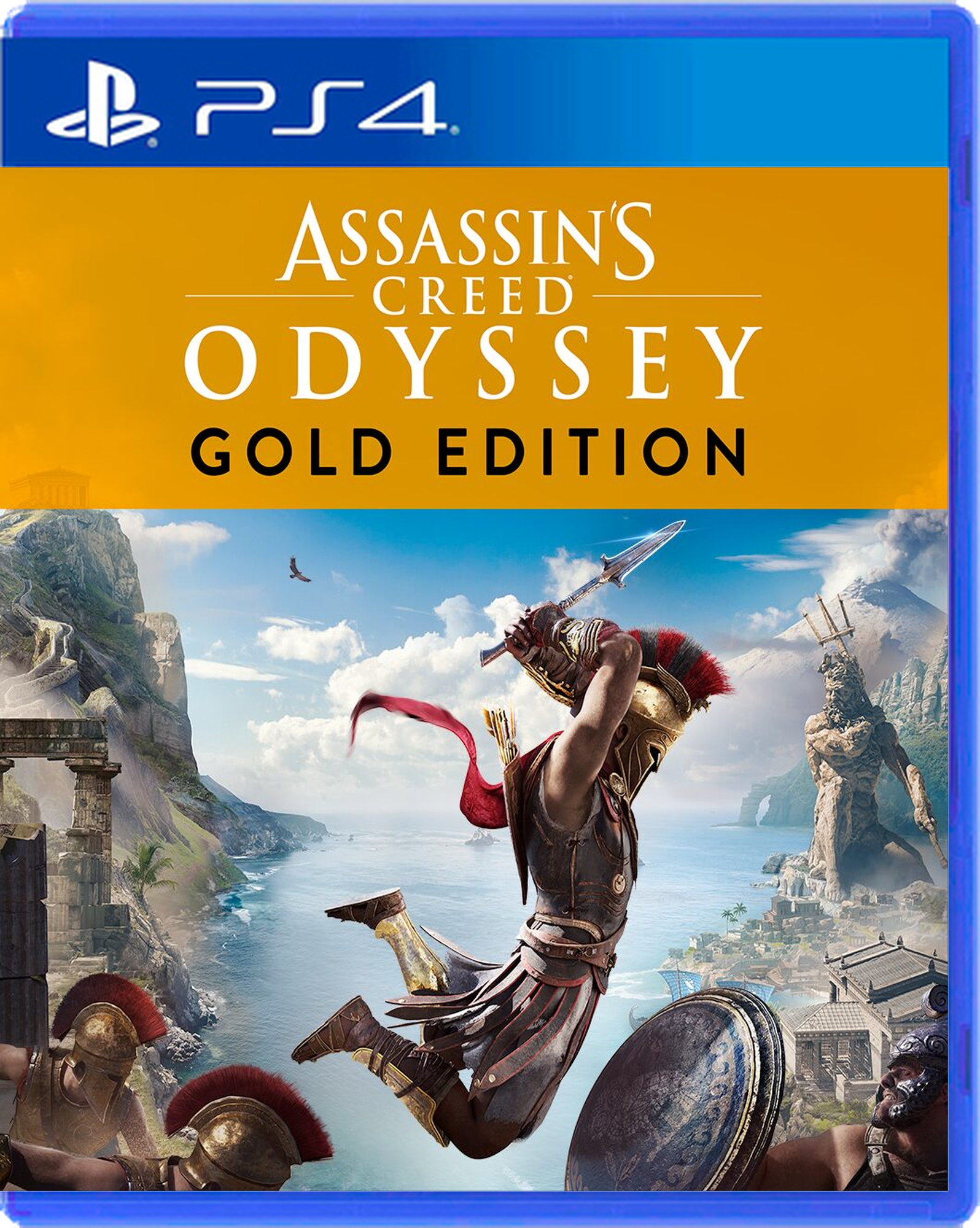 Carátula de Assassins Creed Odyssey Gold Edition - PS4