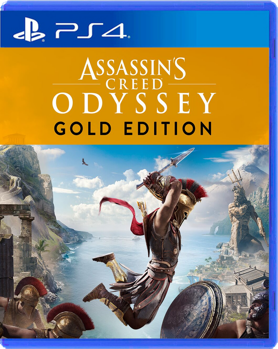 Carátula de Assassins Creed Odyssey Gold Edition - PS4