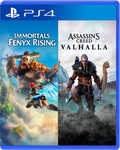 Carátula de Assassins Creed Valhalla + Immortals Fenyx Rising Bundle - PS4