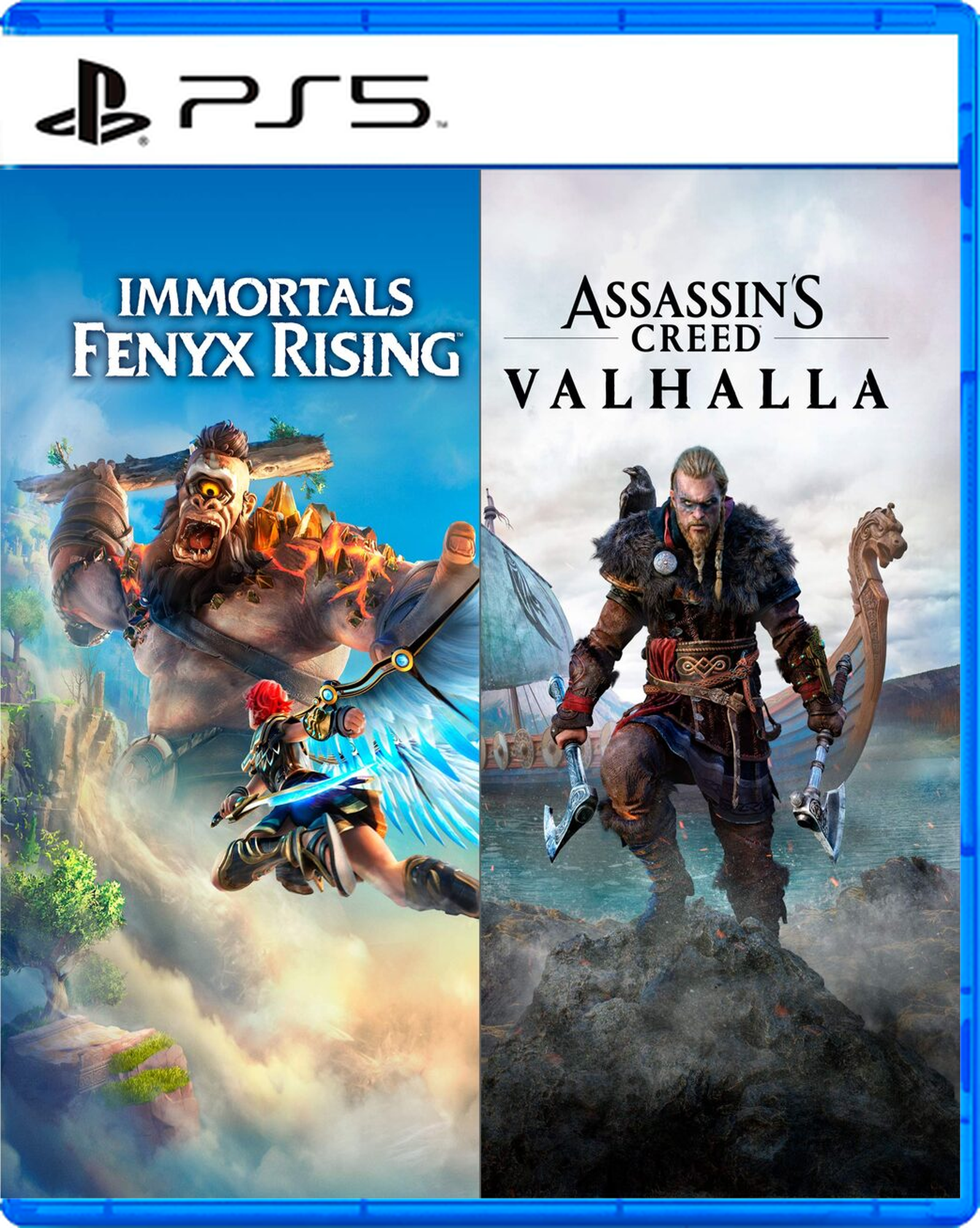 Carátula de Assassins Creed Valhalla + Immortals Fenyx Rising Bundle - PS5