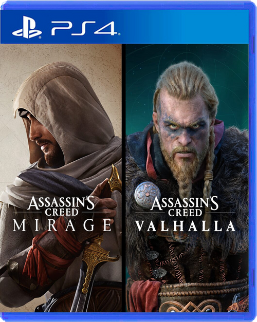 Carátula de Assassins Creed Mirage & Assassins Creed Valhalla Bundle - PS4