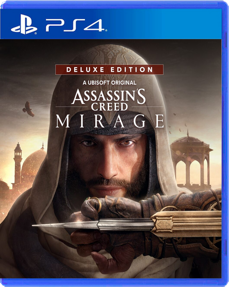 Carátula de Assassins Creed Mirage Deluxe Edition - PS4