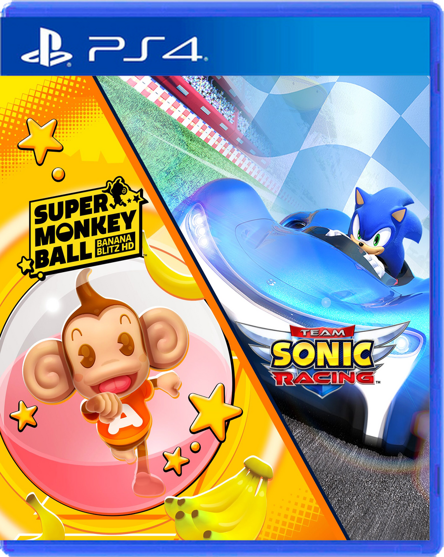 Carátula de Team Sonic Racing & Super Monkey Ball: Banana Blitz HD - PS4