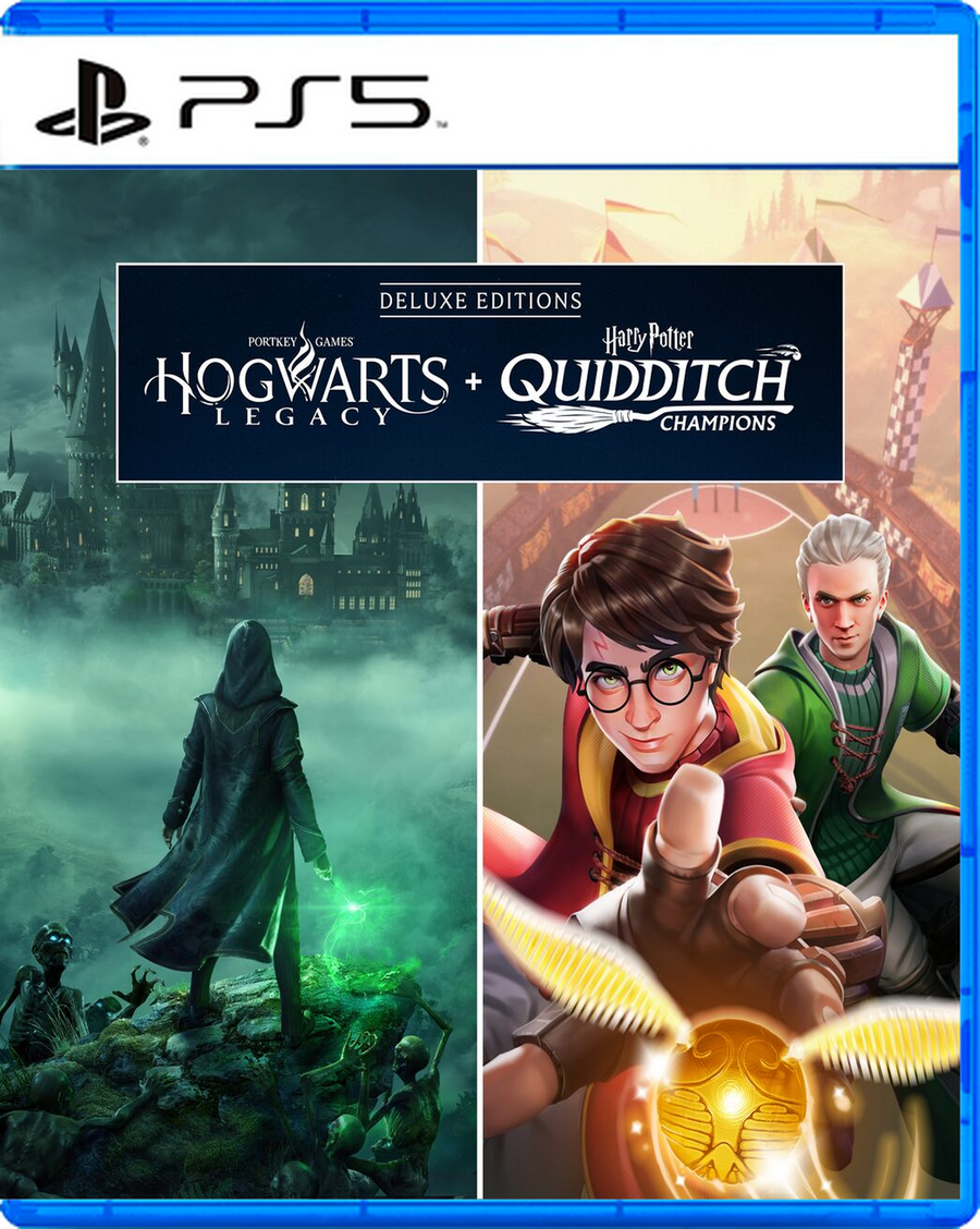 Carátula de Hogwarts Legacy + Harry Potter: Quidditch Champions Deluxe Editions Bundle - PS5
