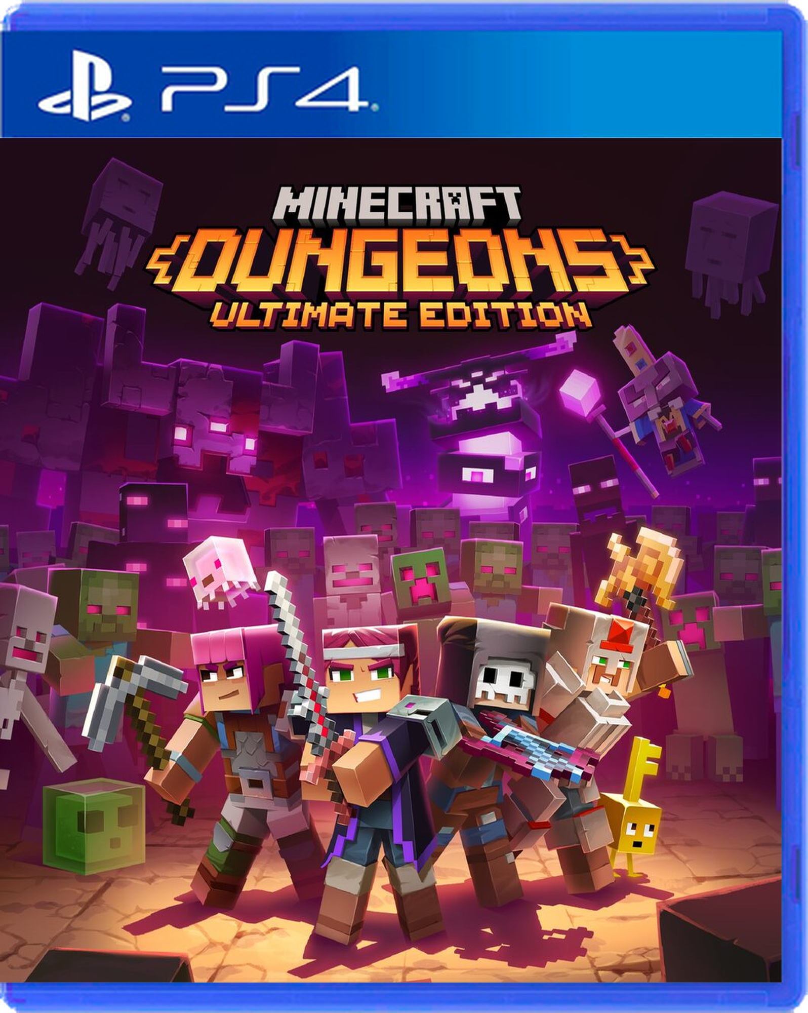 Carátula de Minecraft Dungeons: Ultimate Edition - PS4