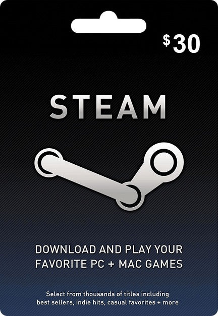 $30 Steam Gift Card